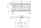 Ванна прямоугольная 160x75 cm Quaryl Villeroy & Boch Squaro Edge 12 Duo