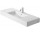 Раковина Duravit Vero с тумбой, 1-отверстный, с полкой под смеситель, z переливом, 125x49 cm, белая
