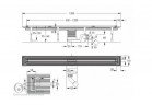 Полный комплект линейный канал Viega Advantix Vario (корпус + решётка) сталь błyszcząca - глянец