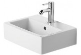 Раковина Duravit Vero, 1-отверстный, 45x35 cm, с полкой под смеситель, белая