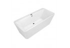 Ванна свободностоящая Villeroy&Boch Squaro Edge 12, 180X80 cm, с корпусом, system сливной и переливной, Quaryl, Weiss Alpin, UBQ180SQE7PDV-01