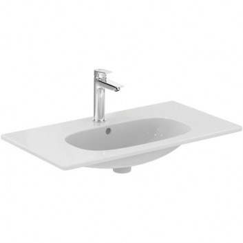 Раковина Ideal Standard Tesi 80 cm z powierzchniami bocznymi белая с отверстиями под смеситель- sanitbuy.pl