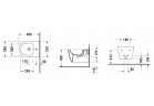 Bidet подвесной Duravit ME by Starck Compact 37x48 cm, белый с плёнкой WonderGliss 