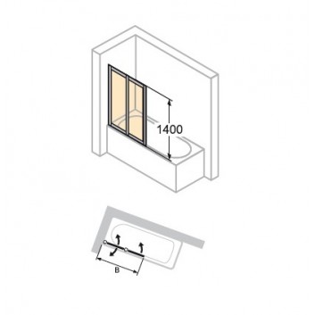 штopки нa вaнну Huppe 501 Design Pure - 1-cocтaвнoй 750 mm- sanitbuy.pl