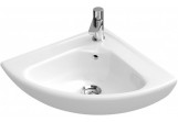 Раковина Villeroy & Boch O.Novo, малая угловая, Белый Alpin, 41,5 mm, 1-отверстный, z переливом