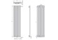 Радиатор Enix Memfis (MŚ) 42x180 cm - стандартный цвет- sanitbuy.pl