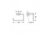 Бумагодержатель Grohe Essentials Cube хром 