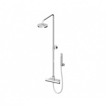 Душевой гарнитур Zucchetti Isyshower 19 cm чёрный - sanitbuy.pl