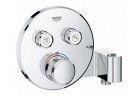 Смеситель скрытый Grohe Grohtherm SmartControl термостатическая 2-приёмники wody, ze zintegrowanym przyłączem i uchwytem душевым хром