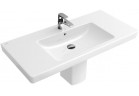 Раковина с тумбой Villeroy&Boch Subway 2.0, 100x47 cm, с одним отверстием, z переливом, белый CeramicPlus