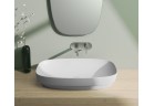 Накладная раковина Catalano Green Lux 75x40 cm без отверстия под смеситель, без перелива белая матовая