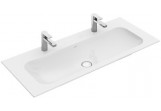 Раковина с тумбой Villeroy&Boch Finion 1200x500 mm без перелива, do dwóch armatur 1-otworowych, White Alpin CeramicPlus