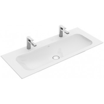 Раковина с тумбой Villeroy&Boch Finion 1200x500 mm без перелива, do dwóch armatur 1-otworowych, White Alpin CeramicPlus- sanitbuy.pl