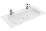 Раковина с тумбой Villeroy&Boch Finion 1000x500 mm без перелива, do dwóch armatur 1-otworowych, White Alpin CeramicPlus