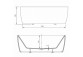 Ванна свободностоящая Massi Elegant, 150 cm, белая- sanitbuy.pl