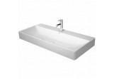 Раковина подвесная Duravit DuraSquare 100x47 cm с отверстиями под смеситель, без перелива белая