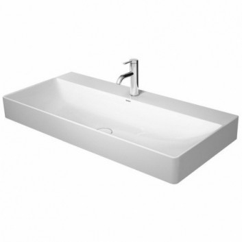 Раковина подвесная Duravit DuraSquare 60x47 cm без отверстия под смеситель, z переливом белая- sanitbuy.pl