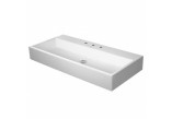 Раковина подвесная Duravit DuraSquare 100x47 cm с отверстиями под смеситель, z переливом белая- sanitbuy.pl