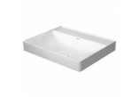 Накладная раковина Duravit DuraSquare 60x47 cm с 3 отверстиями для смесителя, без перелива белая- sanitbuy.pl