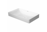 Накладная раковина Duravit DuraSquare 60x47 cm без отверстия под смеситель, без перелива белая- sanitbuy.pl