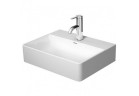 Накладная раковина Duravit DuraSquare 45x35 cm с отверстиями под смеситель, без перелива белая