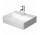 Накладная раковина Duravit DuraSquare 45x35 cm с отверстиями под смеситель, без перелива белая