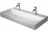 Накладная раковина Duravit DuraSquare 100x47 cm z 2 отверстиями для смесителя, белая - sanitbuy.pl