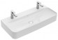 Раковина с тумбой прямоугольная Villeroy&Boch Finion 1300x470 mm z ukrytym переливом Weiss Alpin CeramicPlus, шлифованный низ- sanitbuy.pl