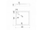 Поддон квадратный Novellini City A 90x90 cm белый