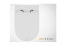 Раковина WC подвесной Massi Decos с крышкой с микролифтом Slim белая 