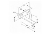 Смеситель для раковины Kludi Balance скрытая излив 235mm хром 