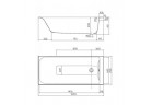 Ванна прямоугольная Коло Rekord 160x70 cm Antislide 