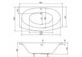 Ванна прямоугольная Besco Telimena 180x85 cm белая