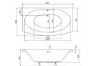 Ванна прямоугольная Besco Telimena 180x85 cm белая