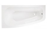 Ванна асимметрическая левая Besco Luna 150x80cm белая- sanitbuy.pl