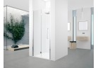 PYTAJ O RABAT ! Двери prysznicowej для ниши Novellini Young 2.0 1BS 110 складные, zakres regulacji 107-112 cm, левые, профиль серебряный, стекло прозрачное WIESZAK GRATIS