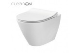 Подвесной унитаз Cersanit City Oval 50x36cm Clean On белая ukryty монтаж