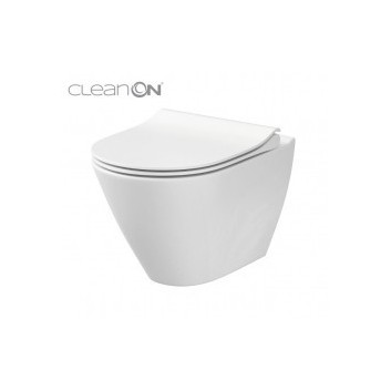 Подвесной унитаз Cersanit City Oval 51x35cm Clean On белая- sanitbuy.pl