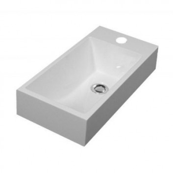 Накладная раковина Omnires Marble+ 59x31cm белый глянец MaltaBP- sanitbuy.pl