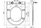 Сидение для туалета с микролифтом Slim, Ravak Uni Chrome Slim, белая 