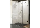 Двери для душа i стенка постоянная BSDPS 120x90 L Ravak Brilliant z wejściem z przodu - вариант левосторонний, хром + transparent