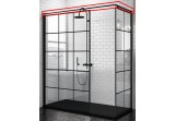 Штанга Novellini EVO z możliwością przycięcia 180x120 cm do ścianek Kuadra H Black