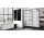 Стенка - Walk-in Novellini Kuadra H Black 140 cm, profil чёрный, стекло прозрачные, рисунок pasy