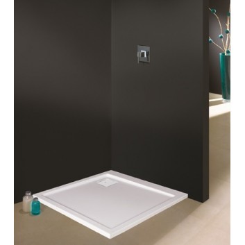 Поддон квадратный Sanplast Prestige Mineral B-M/PR 90x90x1,5 900x900 белый- sanitbuy.pl