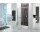 Двери раздвижные Sanplast D2L(P)/FREEZONE 120x190 cm профиль серебряный глянцевый, стекло W0