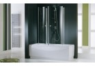 Кабина для ванны Novellini Aurora 80x150cm 4 częściowa składana profil хром