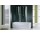 Кабина для ванны Novellini Aurora 80x150cm 4 częściowa składana profil хром