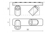 Lampa скрытая Azzardo Tomi 2 Black