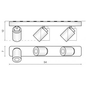 Lampa скрытая Azzardo Tomi 3 Black- sanitbuy.pl