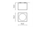 Lampa скрытая Azzardo Alex 12V Black